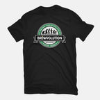 Brewvolution – Funny Graphic T-Shirt in black, flat-lay product view