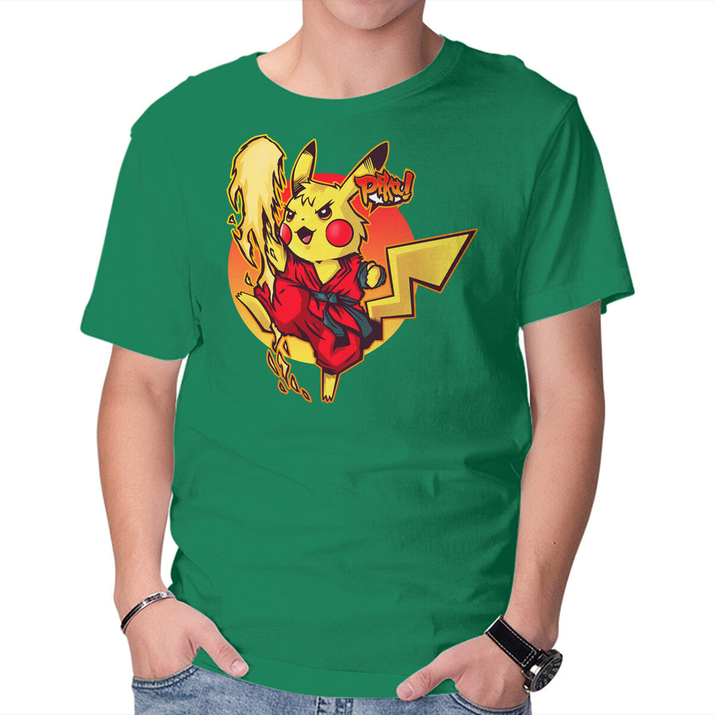 Pikaken – Anime Graphic T-Shirt in green, product display