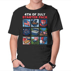 Fourth Of July Starter Pack Graphic T-Shirt in black, product display