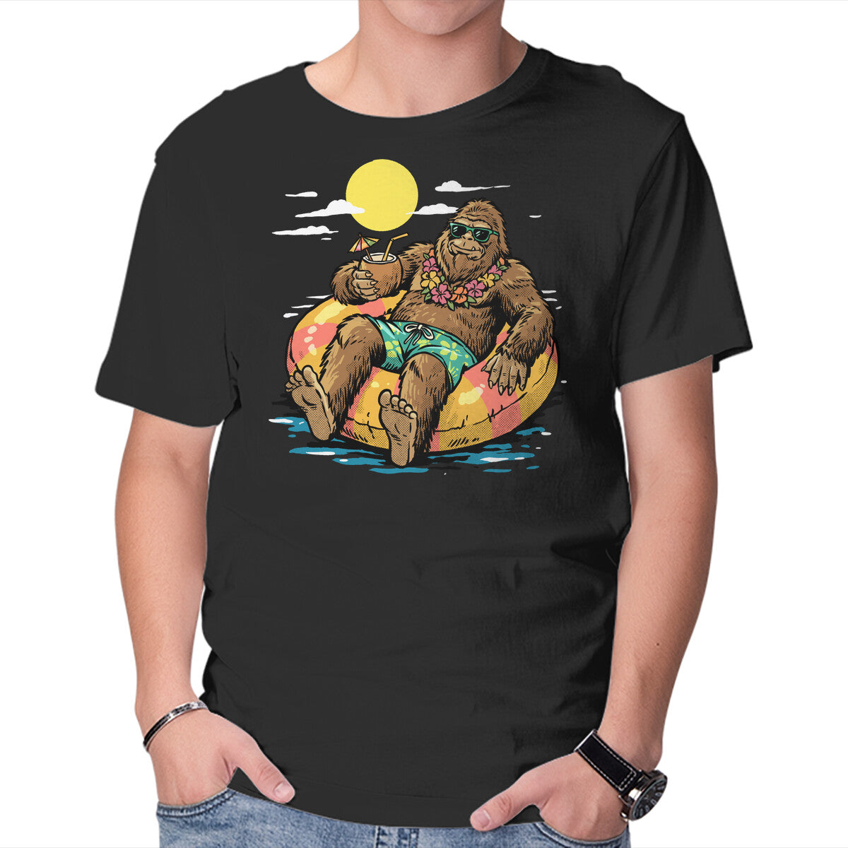 Cryptid Summer – Movie Graphic T-Shirt in black, product display