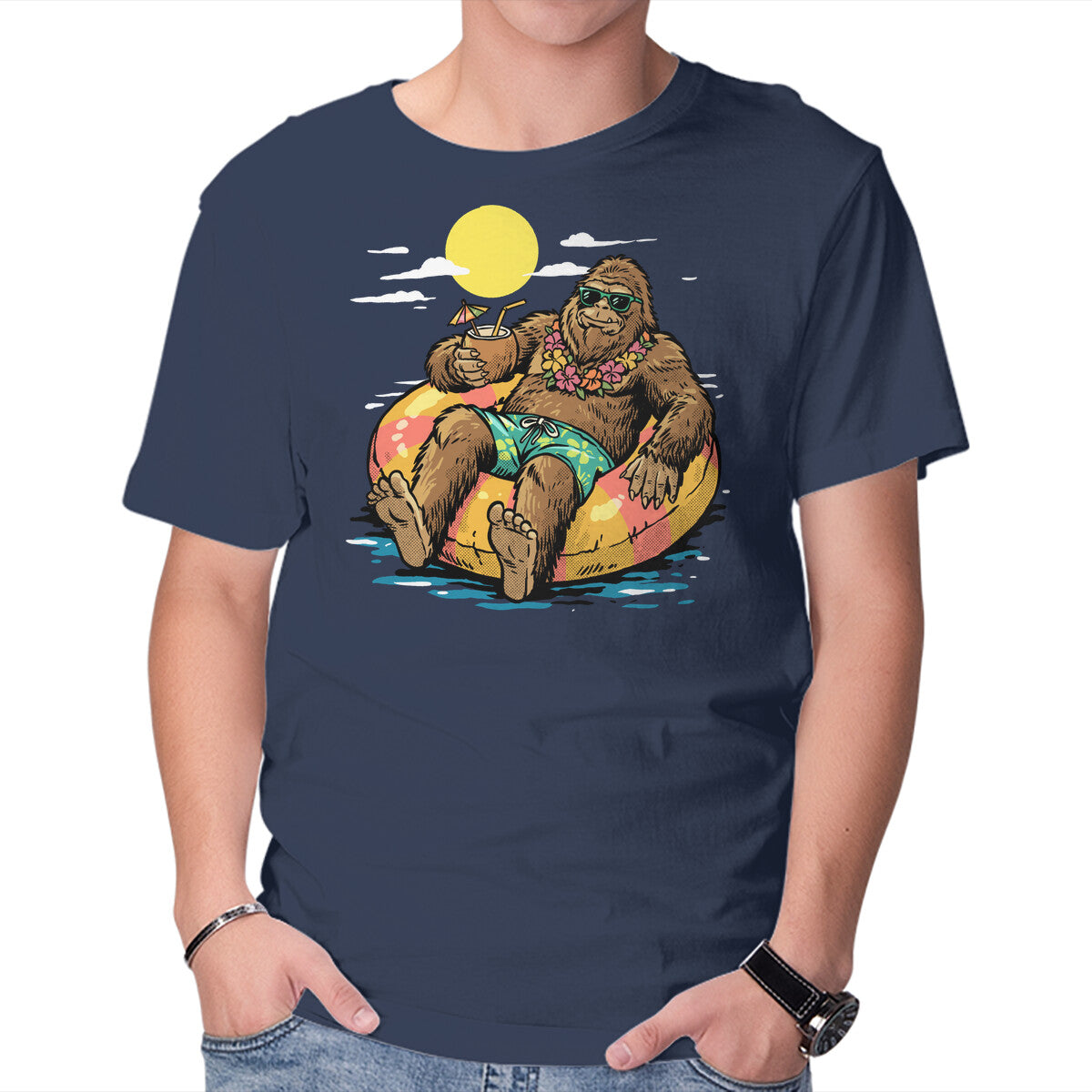Cryptid Summer – Movie Graphic T-Shirt in navy, product display
