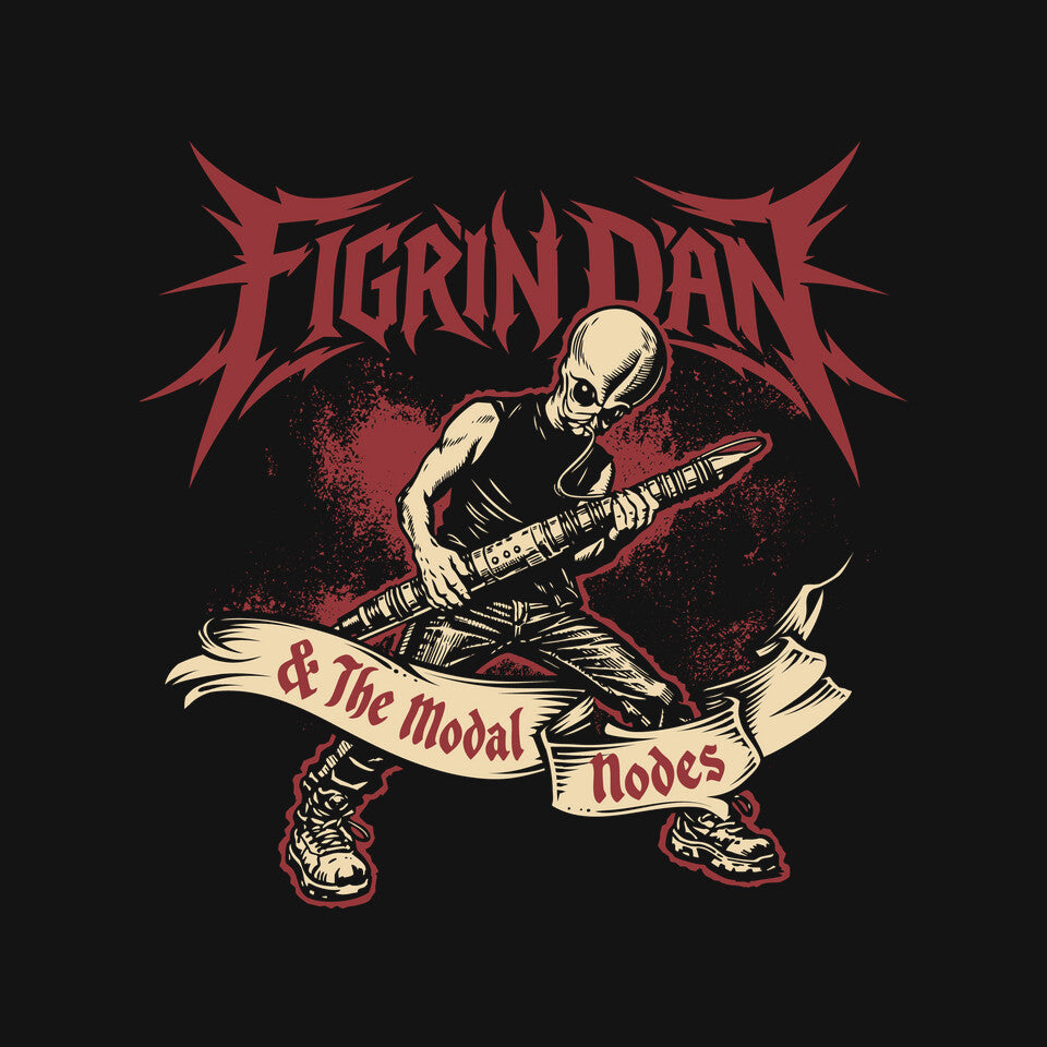 Modal Mayhem – Sci-Fi Graphic T-Shirt design artwork for black graphic T-shirt