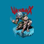 Berserker Weapon X – Anime Graphic T-Shirt design artwork for turquoise graphic T-shirt