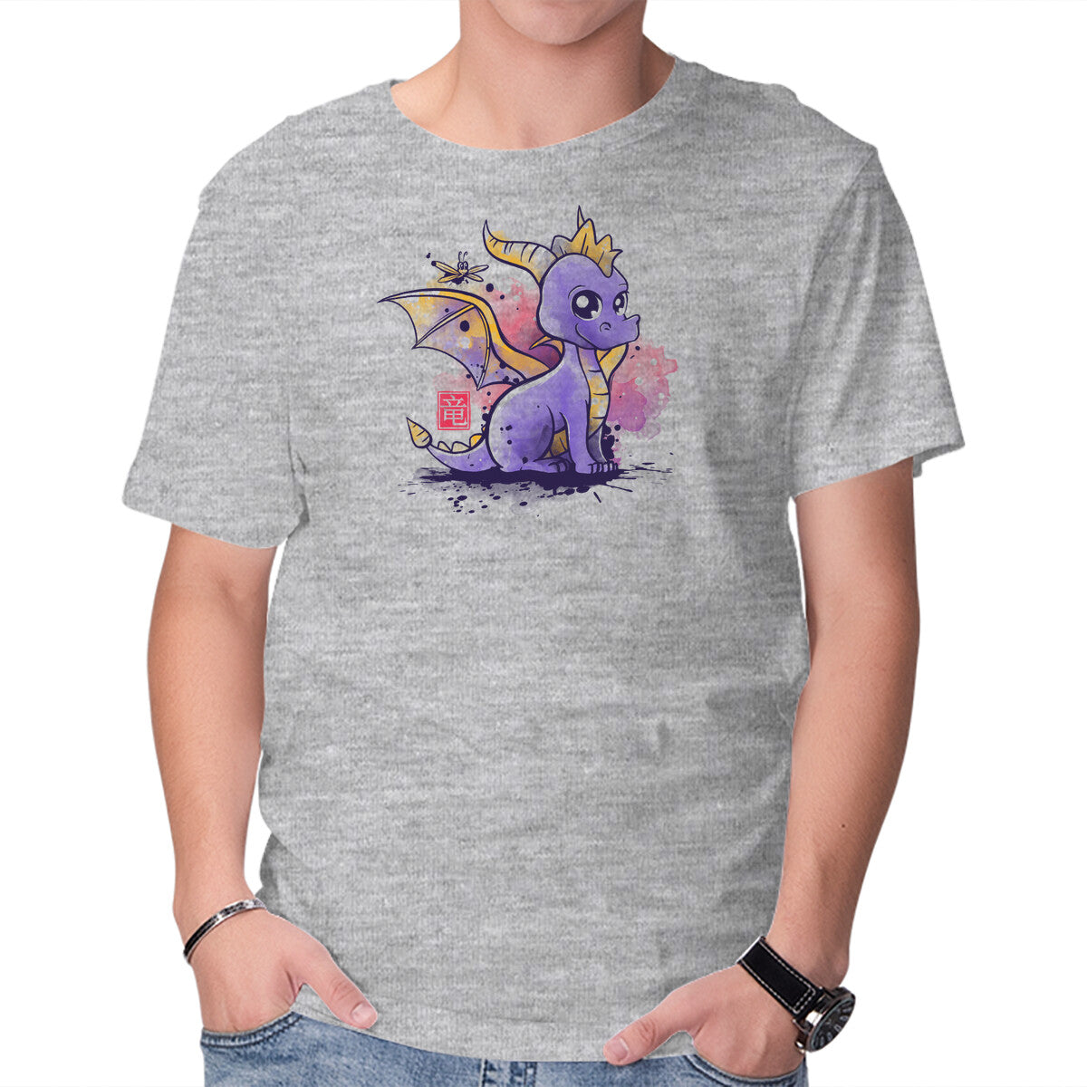 The Dragon and the Dragonfly – Gaming Graphic T-Shirt