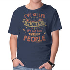 Plant Killer – Horror Graphic T-Shirt in navy, product display