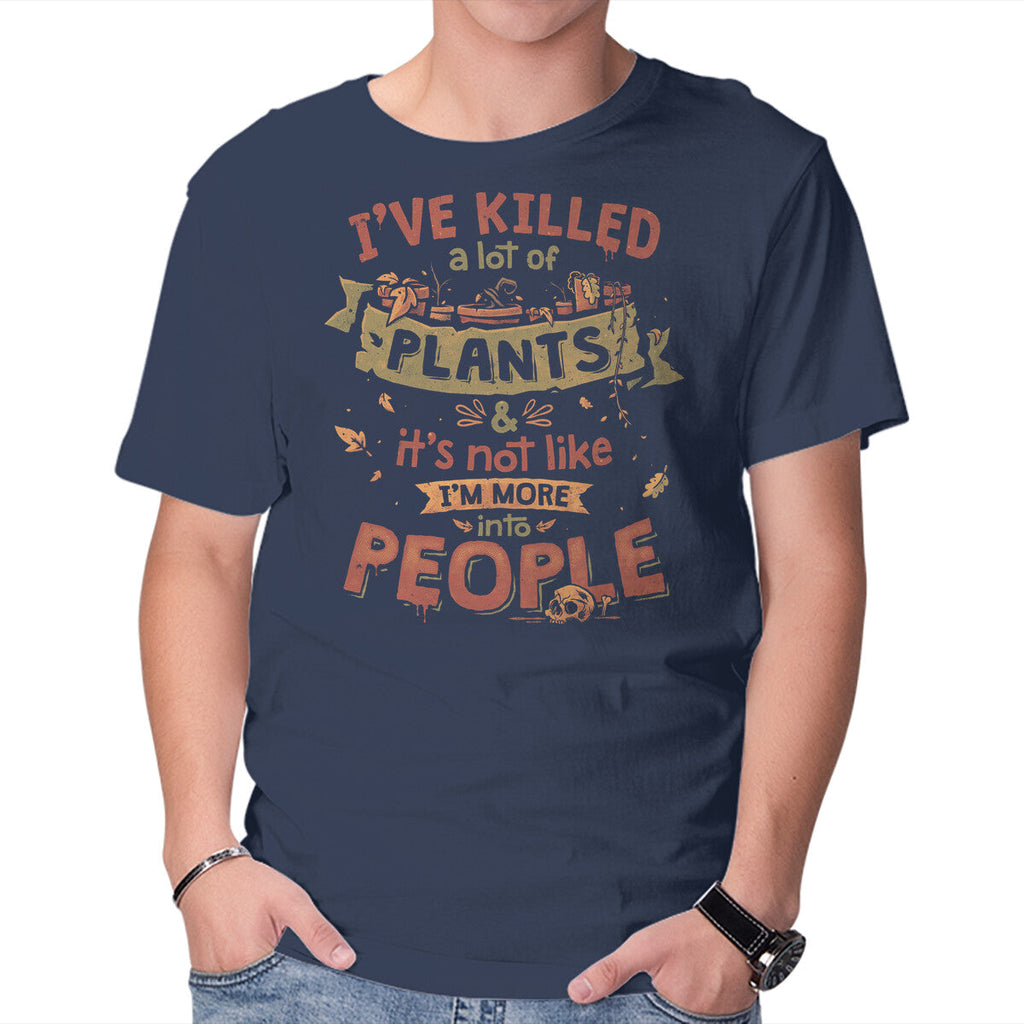Plant Killer – Horror Graphic T-Shirt in navy, product display