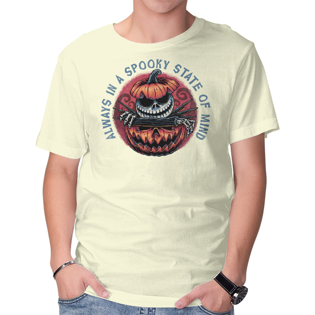 Spooky State of Mind Halloween Skeleton Graphic Tee