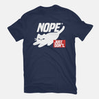 Nope Just Don't in navy, flat lay view