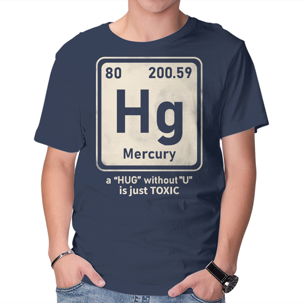 Hug Without U in navy, product view