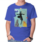 Four Elements – Anime Graphic T-Shirt in royal blue, product display