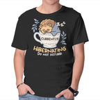 Currently Hibernating Hedgehog in black, product view