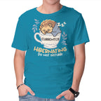 Currently Hibernating Hedgehog in turquoise, product view