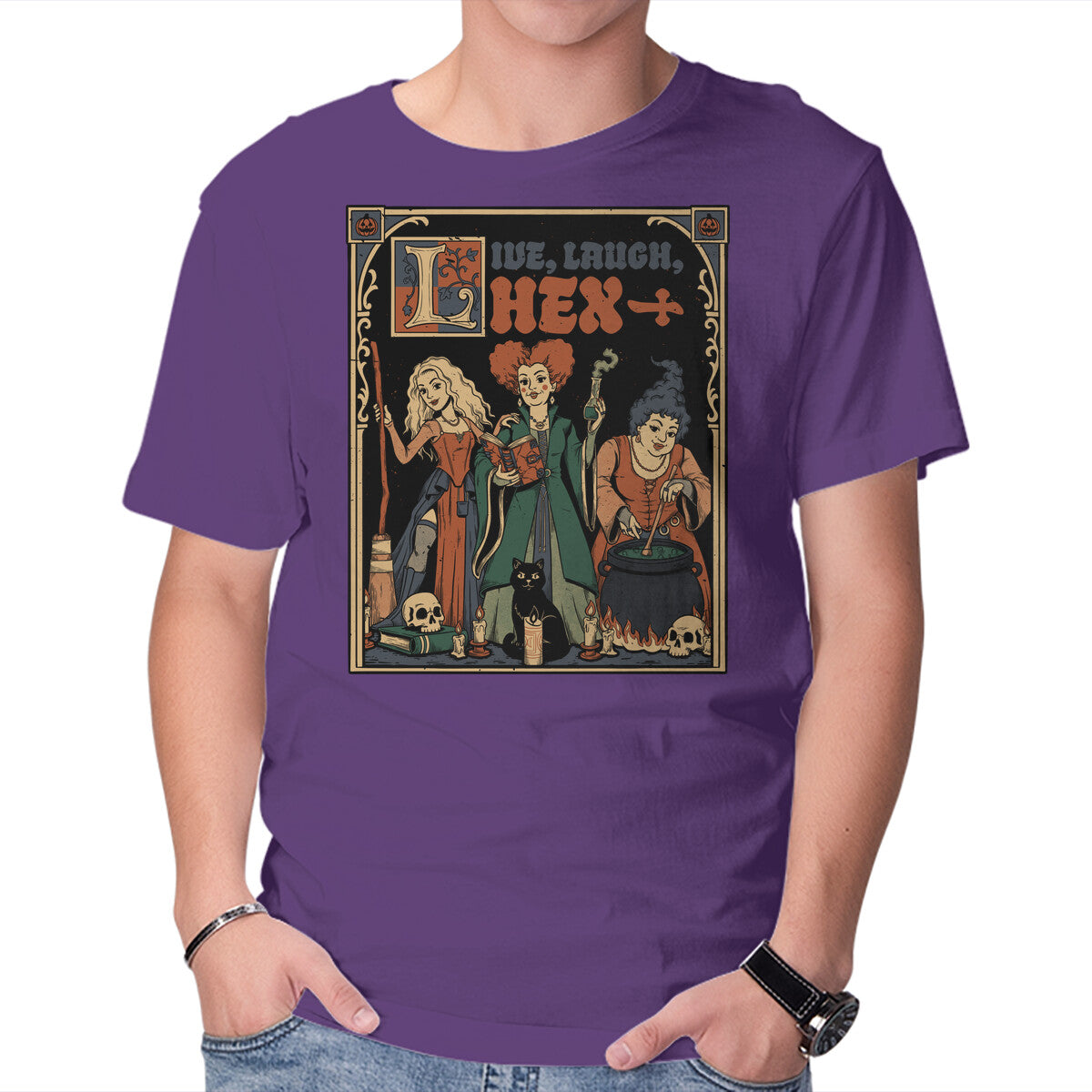 Medieval Witch Sisters in purple, product view