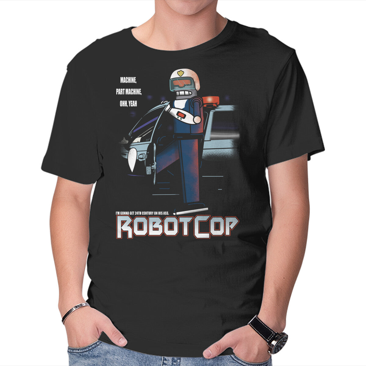 Robotcop – Sci-Fi Graphic T-Shirt in black, product display