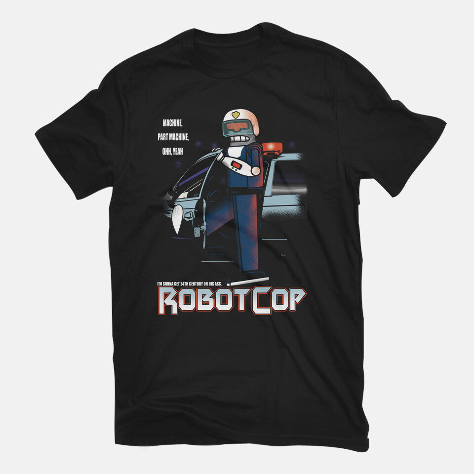 Robotcop – Sci-Fi Graphic T-Shirt in black, flat-lay product view