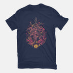 The Forgotten One – Anime Graphic T-Shirt in navy, flat-lay product view