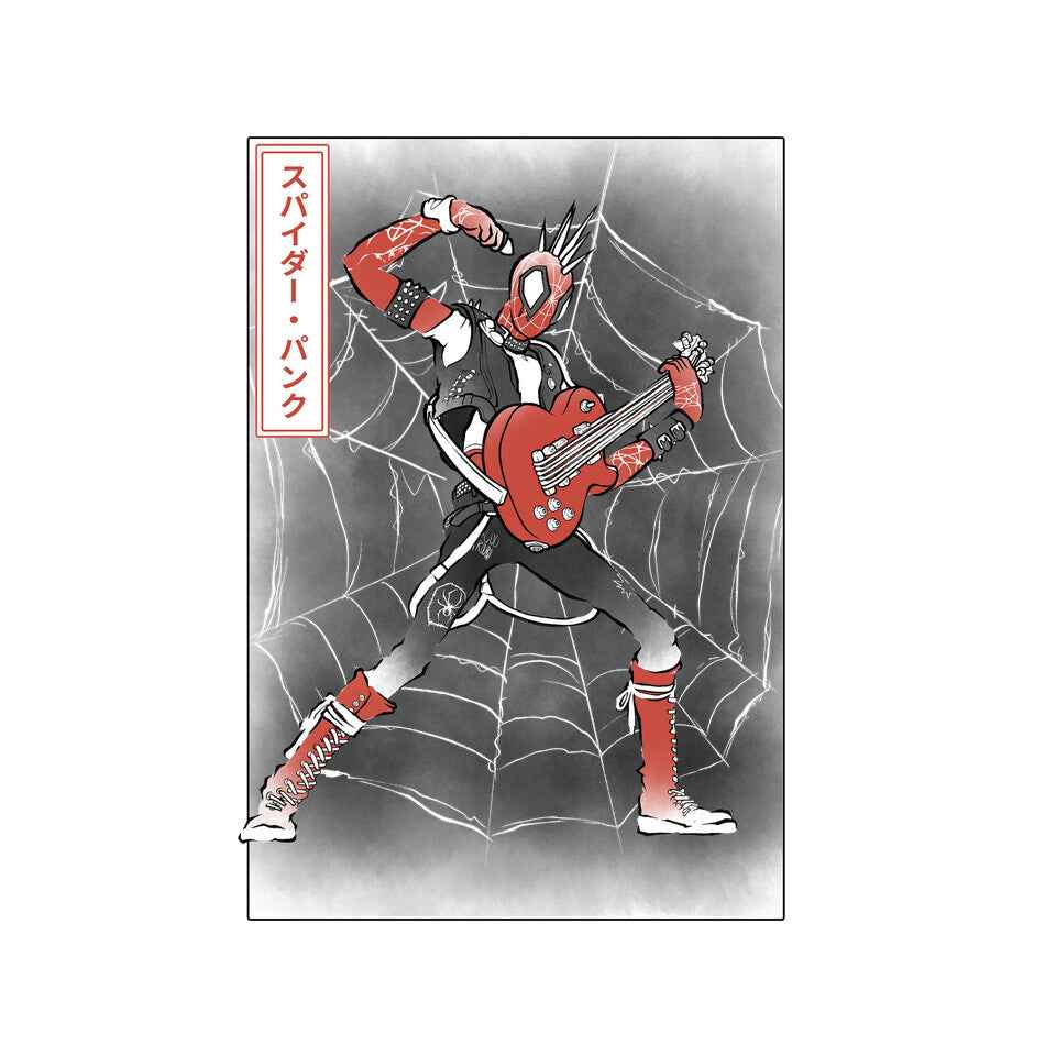 Punk Webslinger Sumi-E