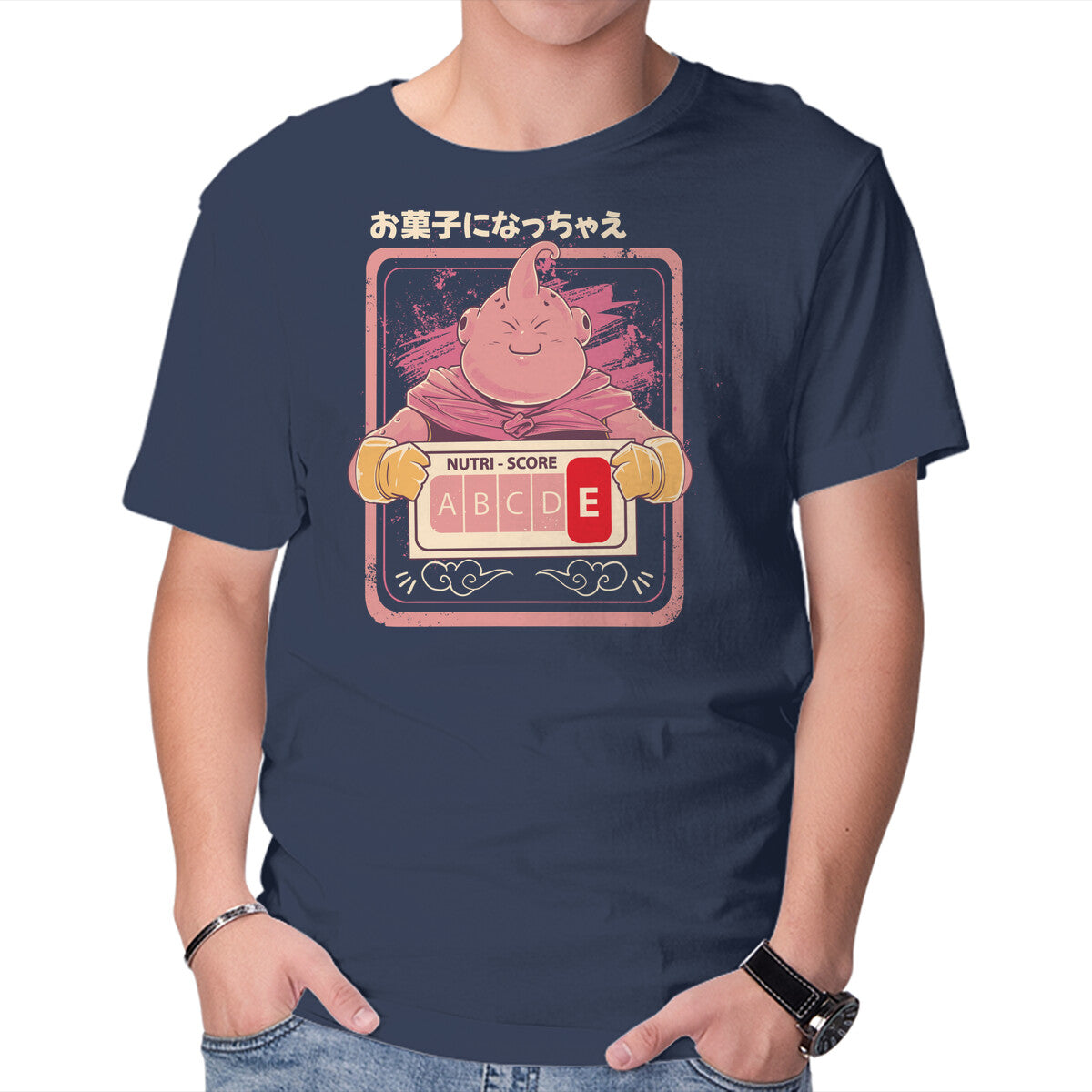 Nutri Score Boo Graphic T-Shirt in navy, product view