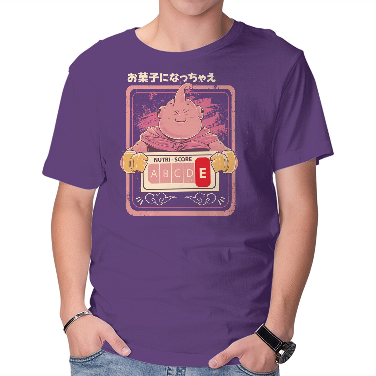 Nutri Score Boo Graphic T-Shirt in purple, product view
