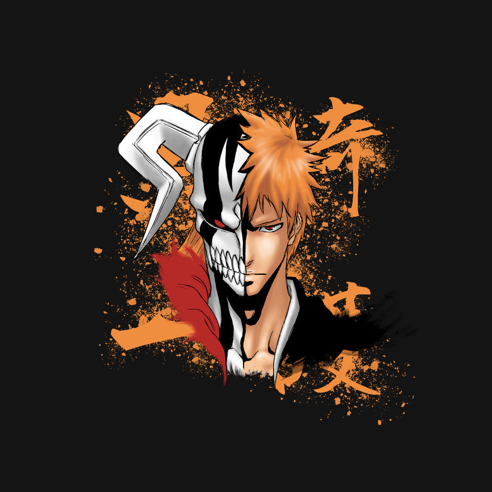 Soul Reaper – Anime Graphic T-Shirt design artwork for black graphic T-shirt