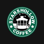 Stars Coffee – Coffee Graphic T-Shirt design artwork for black graphic T-shirt