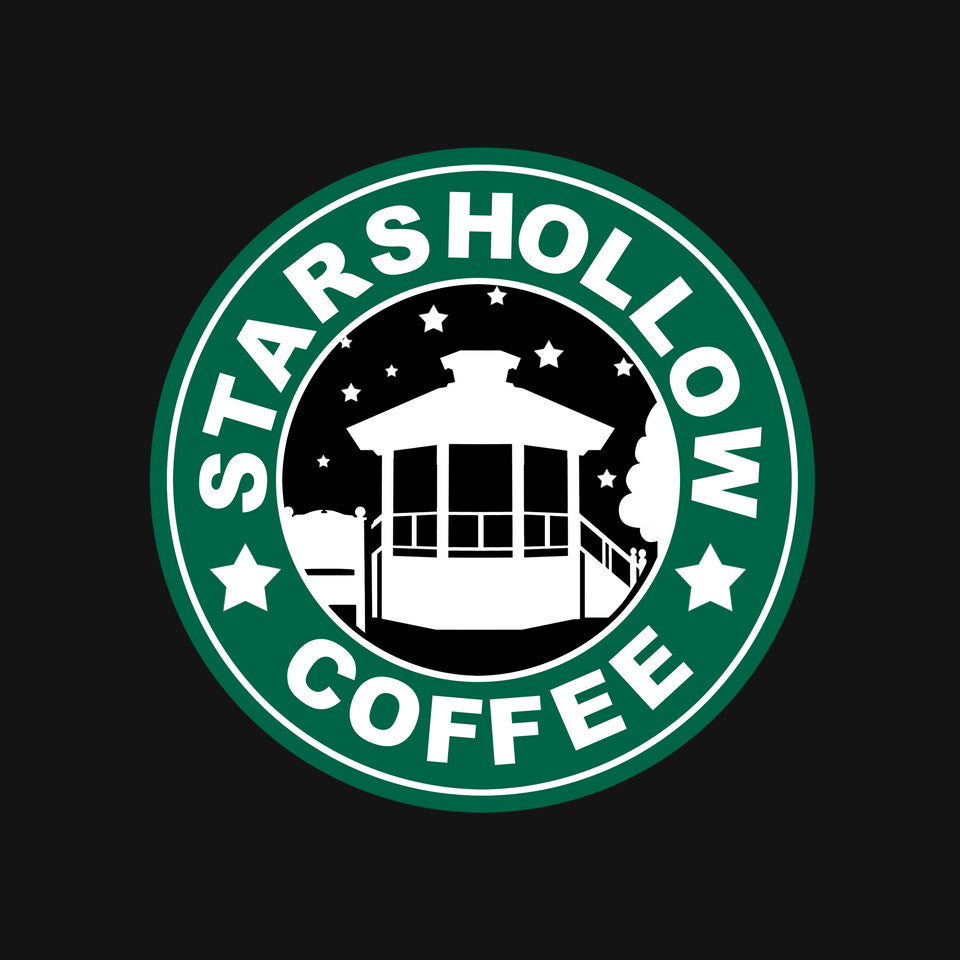 Stars Coffee – Coffee Graphic T-Shirt design artwork for black graphic T-shirt
