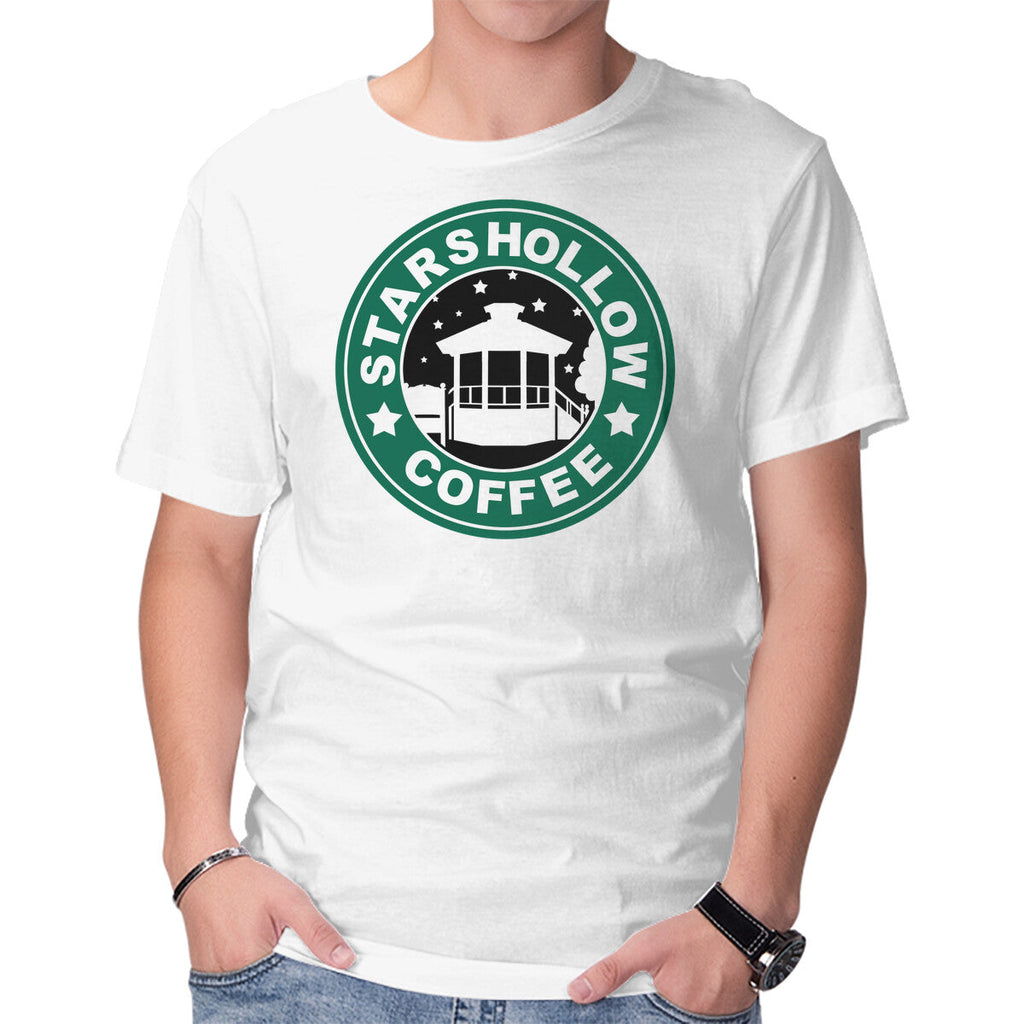 Stars Coffee – Coffee Graphic T-Shirt in white, product display