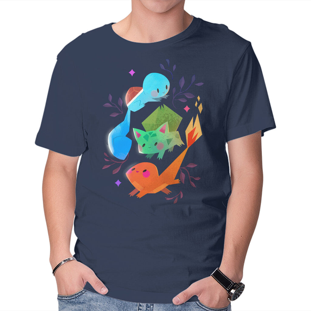 Starters – Anime Graphic T-Shirt in navy, product display