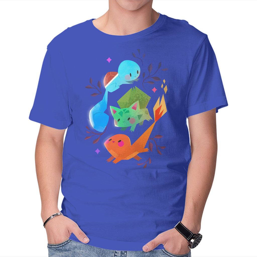 Starters – Anime Graphic T-Shirt in royal blue, product display