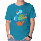 Starters – Anime Graphic T-Shirt in turquoise, product display