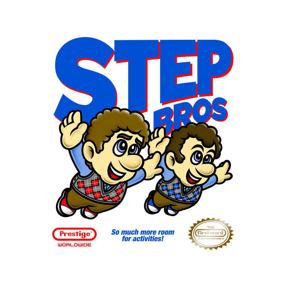 Step Bros – Movie Graphic T-Shirt design artwork for white graphic T-shirt