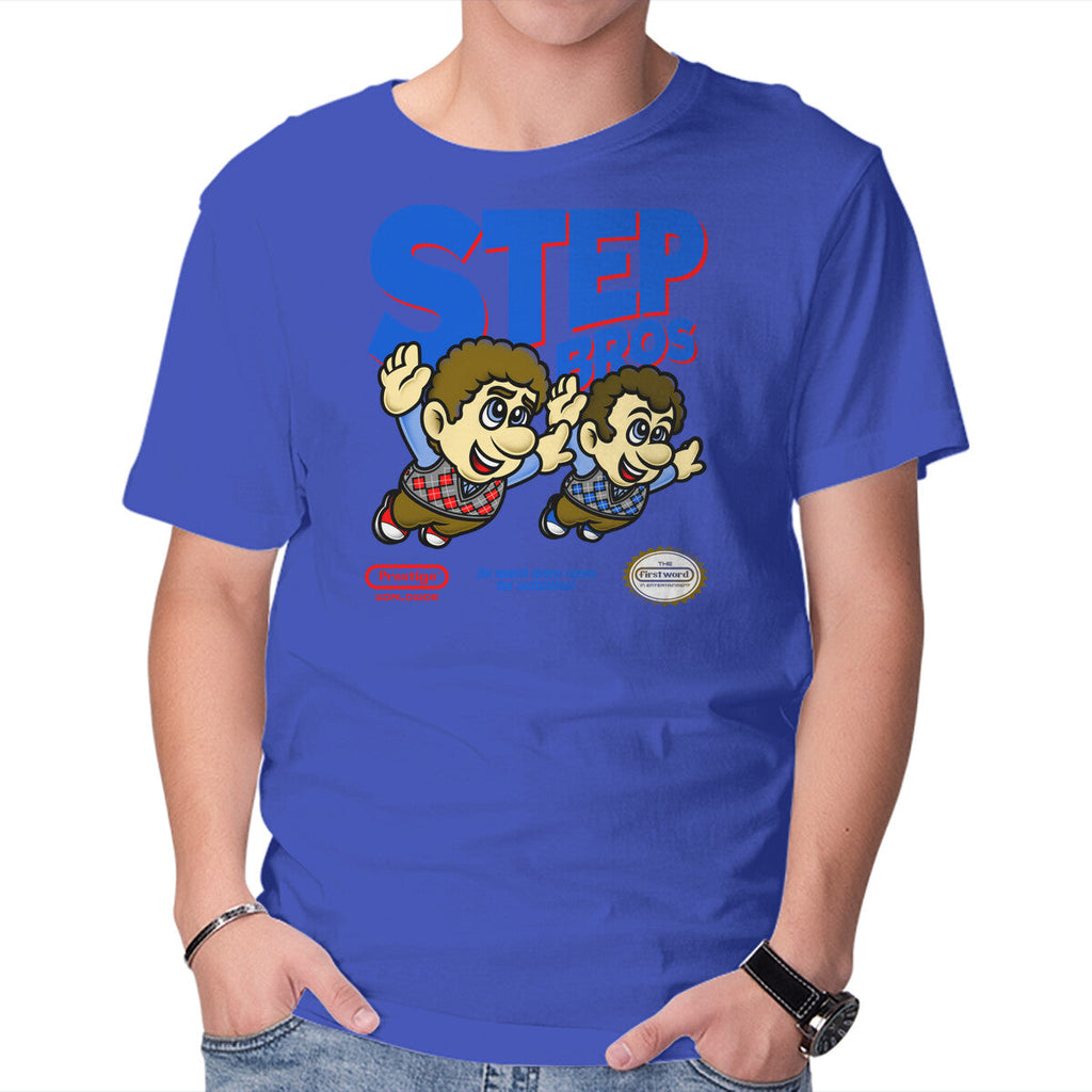 Step Bros – Movie Graphic T-Shirt in royal blue, product display