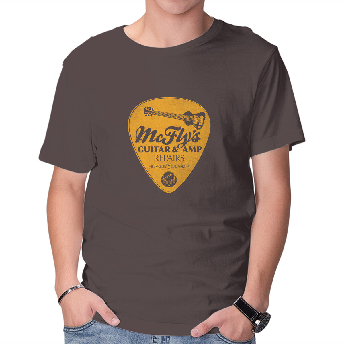 McFly's Guitar Repair – Sci-Fi Graphic T-Shirt