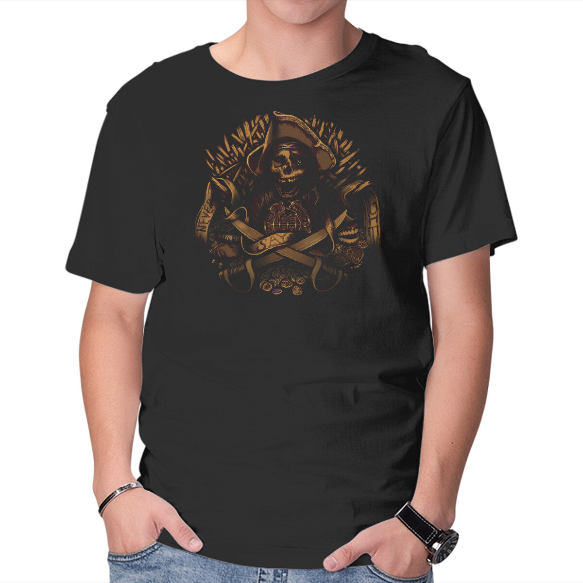 Never Say Die – Movie Graphic T-Shirt in black, product display