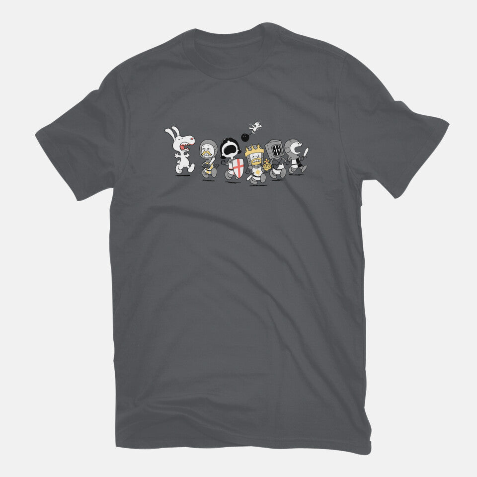 Run Away! Run Away! – Movie Graphic T-Shirt in charcoal, flat-lay product view