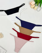 Seamless Thong Panties - Soft Coverage Low Rise Underwear