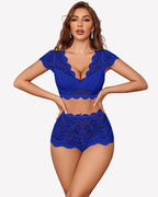 Lace Bra and Panty Sets Push Up Sheer Set