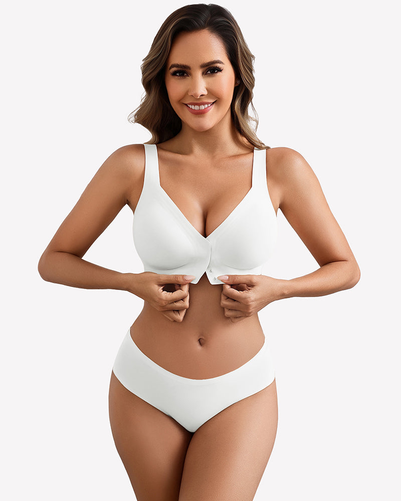 No Underwire Front Closure Bra Seamless Bralette