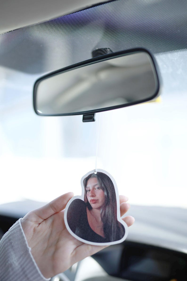 Custom Photo Air Fresheners  - Personalized Double Sided Photo Air Freshener, Customized Air Freshener for Car Wardrobe Bathroom Hanging Ornaments (A5-Irregular Shape)