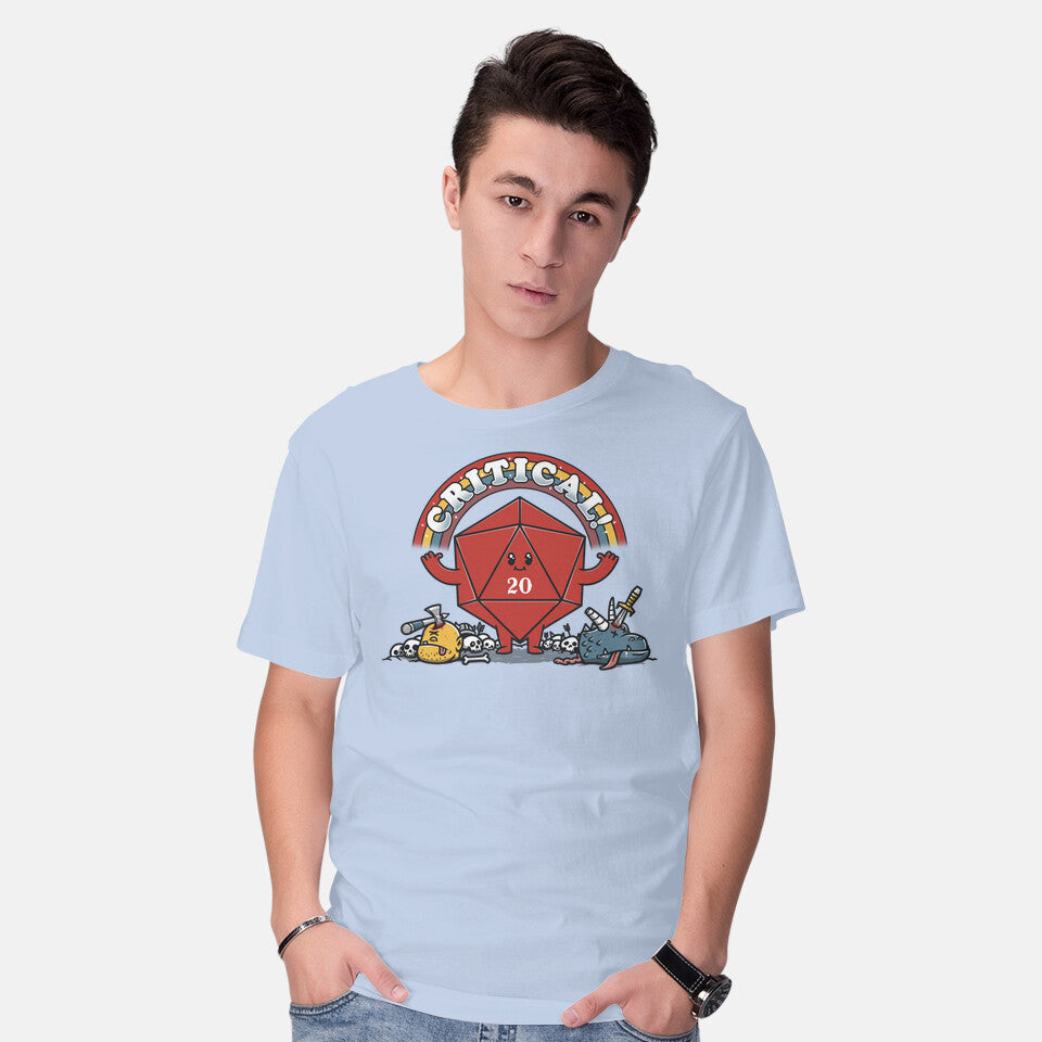 Model wearing blue As Long As We Have Our Imagination – Gaming Graphic T-Shirt