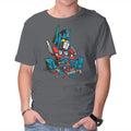 Autoblocks – Sci-Fi Graphic T-Shirt in charcoal, product display