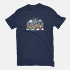 Yellow Road – Movie Graphic T-Shirt in navy, flat-lay product view