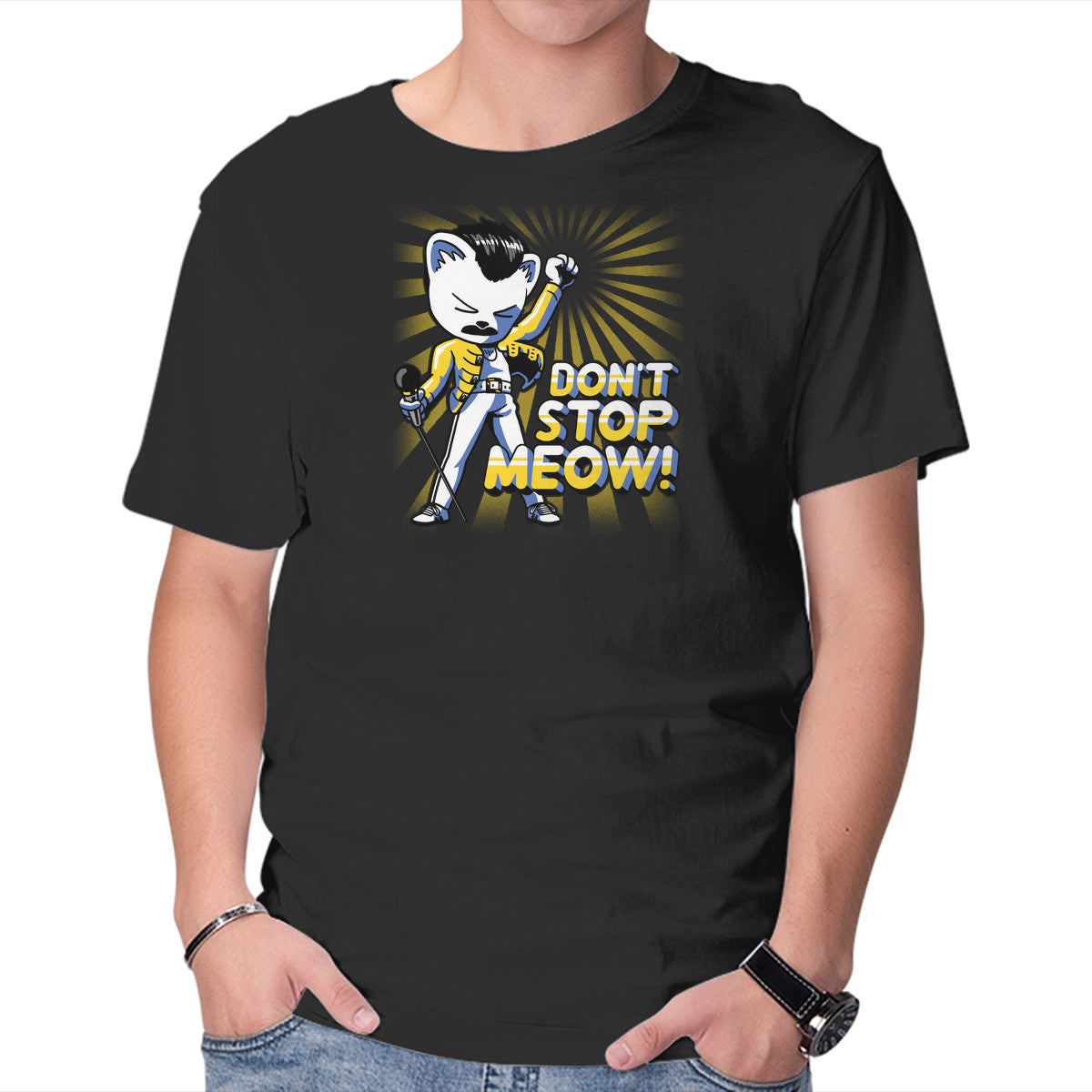 Don't Stop Meow – Cat Graphic T-Shirt