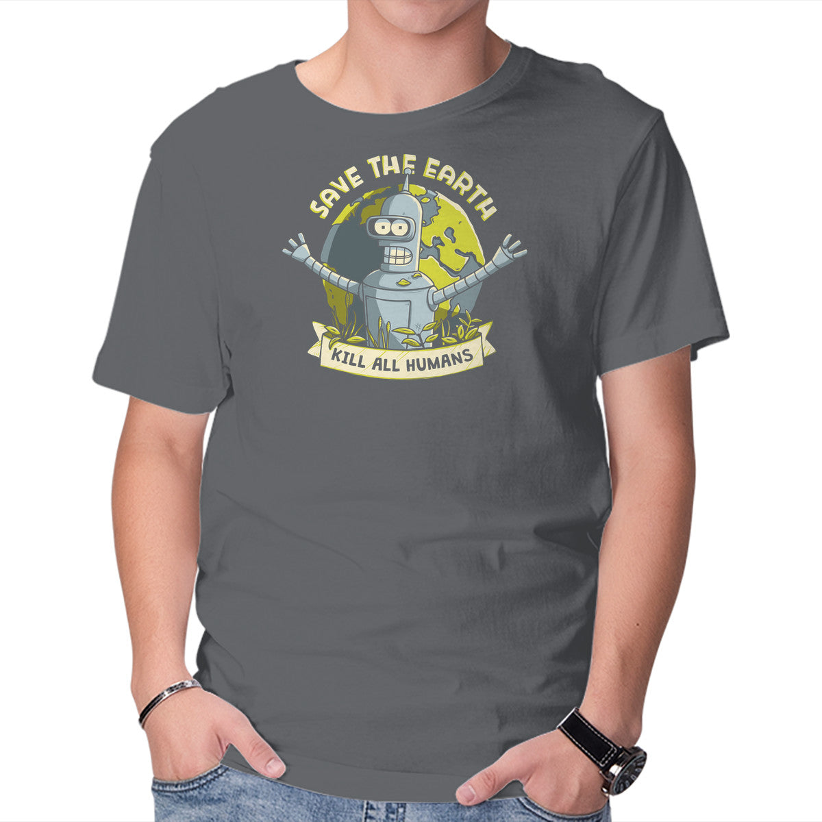 Bender Earth – Sci-Fi Graphic T-Shirt