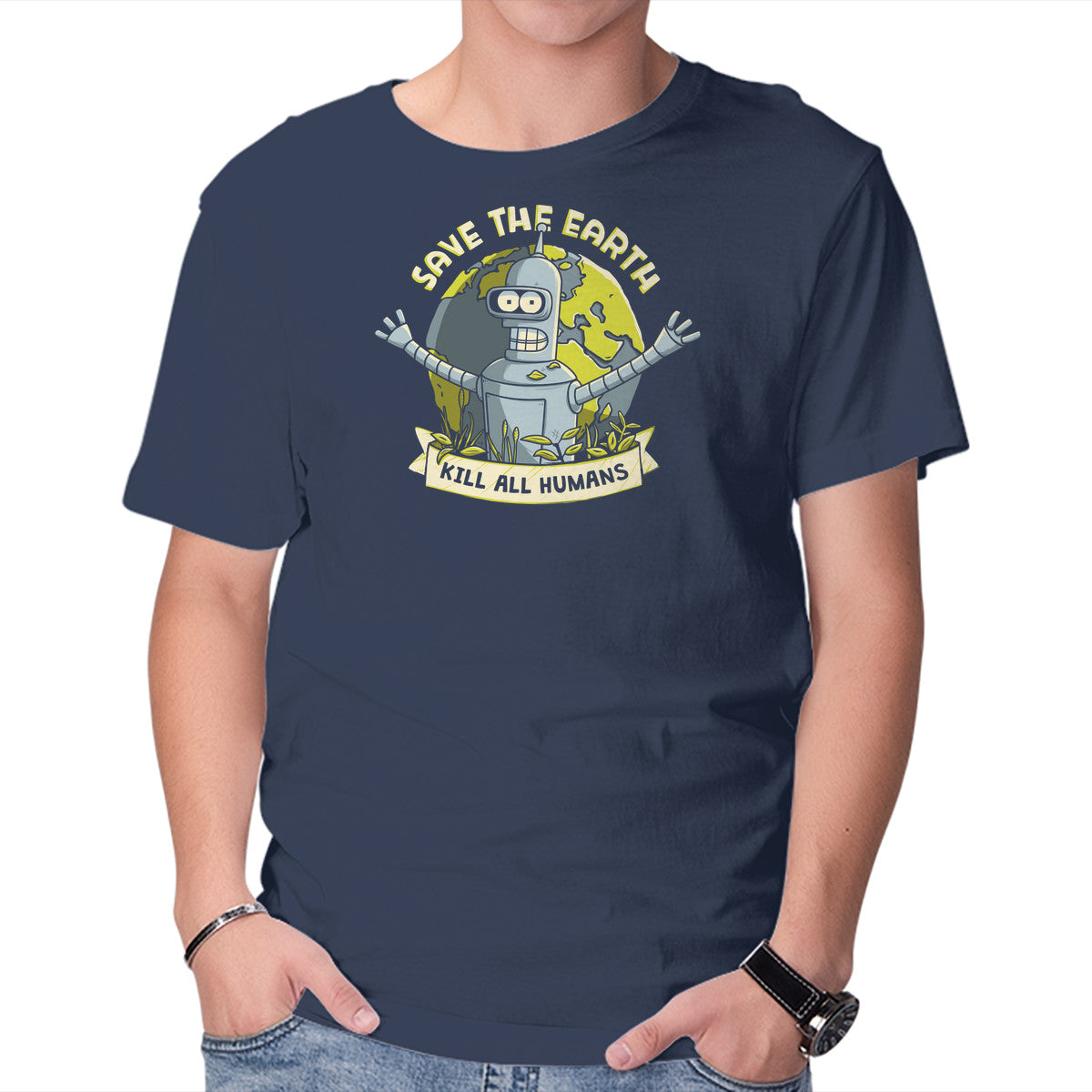 Bender Earth – Sci-Fi Graphic T-Shirt