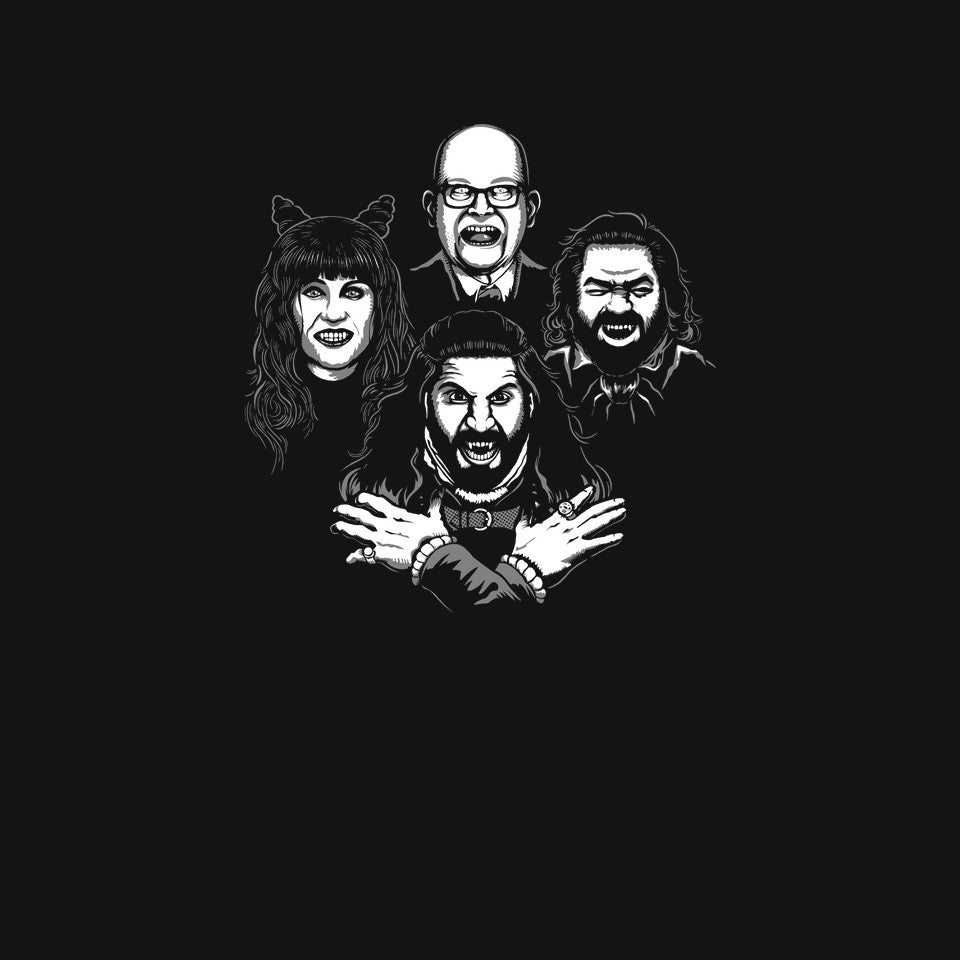 Bohemian Shadows – Fantasy Graphic T-Shirt design artwork for black graphic T-shirt