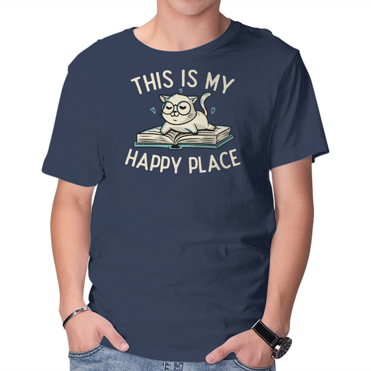 My Happy Place – Cat Graphic T-Shirt