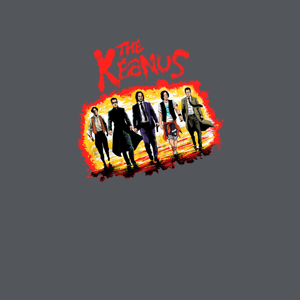 The Keanus – Movie Graphic T-Shirt design artwork for charcoal graphic T-shirt