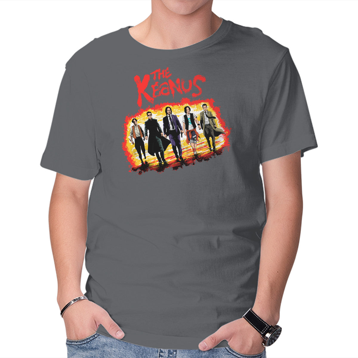 The Keanus – Movie Graphic T-Shirt in charcoal, product display