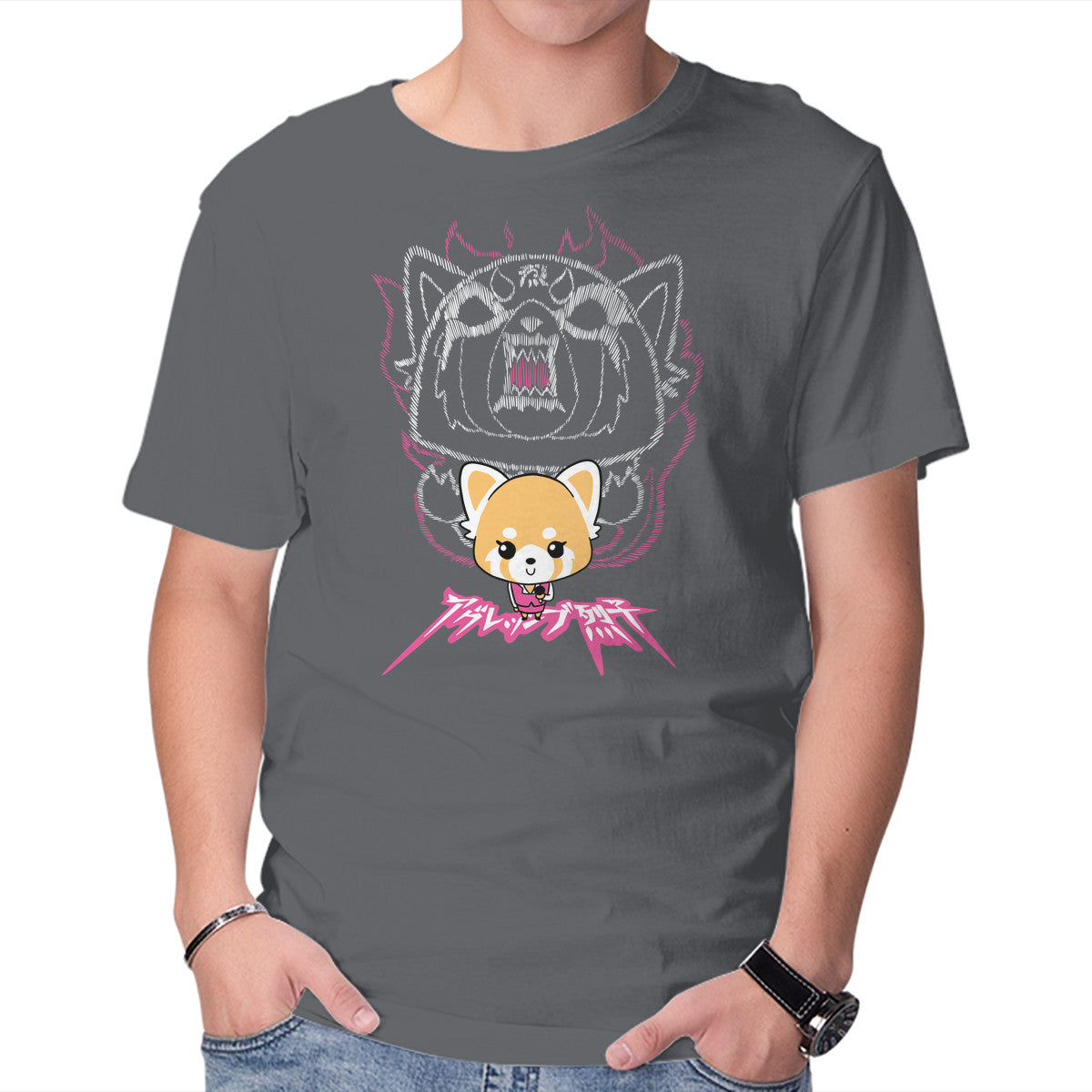 Release The Rage – Anime Graphic T-Shirt in charcoal, product display